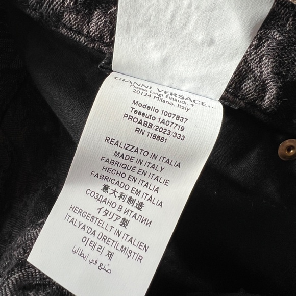 AUTHENTIC new VERSACE 23FW sz 31 Barocco Silhouette patterned jeans - Picture 9 of 10